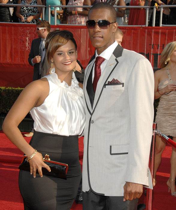 Rajon Rondo and guest